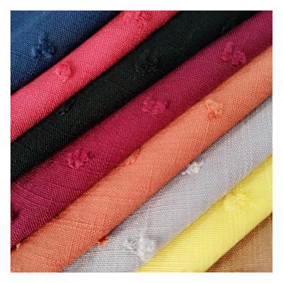 China Anti Pill Plain Dyed Viscous Woven Jacquard 30s Price Stock Lot Cheap Rayon Fabric for sale