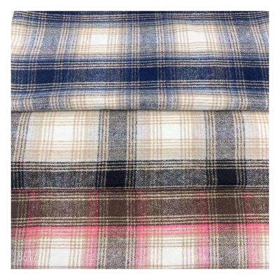 China Breathable Winter Twill Wool Plaid Yarn-Dyed Small Wool Check Coat Fabric for sale