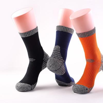 China Breathable Basketball Football Sublimation Outdoor Sports Increasing Silicone Padded Athletic Socks Cotton Football Socks Mens for sale