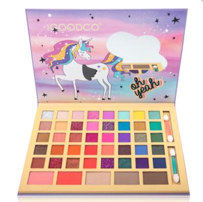 China Kids Big 45 Colors Dress Up Party Game Toy Make Up Technic Educational Pressed Holographic Glitter Eyeshadow Palette 24.5*17.5*1.3 for sale