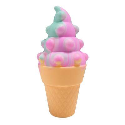 China Viable Silicone 3D Push Bubble Ice Cream Wiggle Person Toys For Adult Children Stress Toys for sale