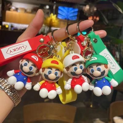 China 3D Cartoon Anime Game Mario Basketball Key Chain 3D Customized Logo Promotional Souvenir Gifts Figure llaveros de metal for sale