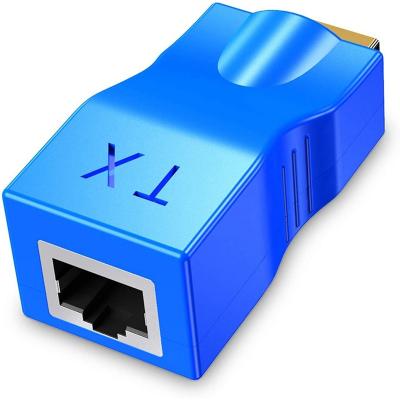 China Metal Materials Attractive Price RJ45 Network Repeater Over Cable 4K Hdmi Adapter Converter Supplement For HDTV PS4 STB 4K 2K for sale