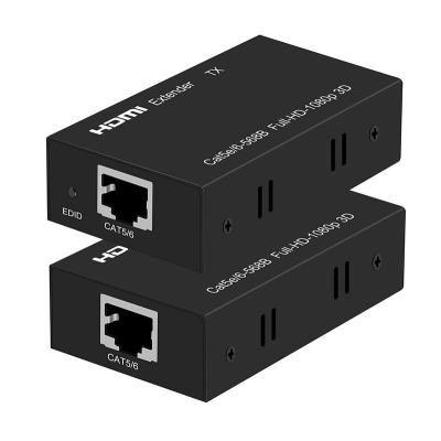 China Metal Material China Manufacturer RJ45 1080P Professional Hdmi 4K 60M Extender With 5V Power Adapter Converter Transfer Repeater Splitter for sale