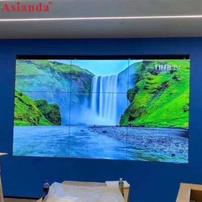 China 46/49/55/65 inch 3x3 wal splicing indoor 55inch screen display ultra narrow bezel 3.5/1.7/1.8 mm video wall for church use for sale