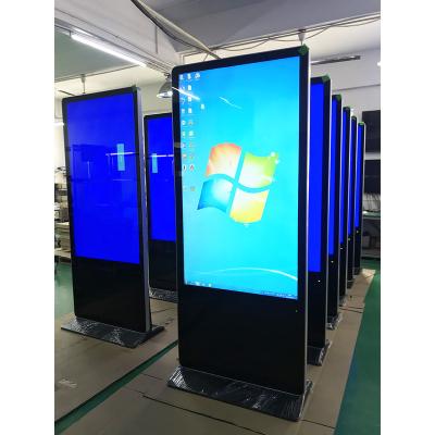 China Indoor Video Kiosk Floor 55inch Network POS Network LCD Digital Signage Wifi Touch Screen Wifi Touch Screen Interactive Tech Support TFT for sale