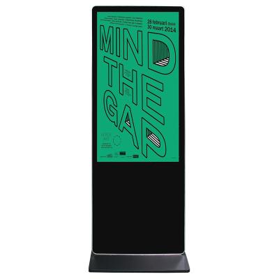 China Indoor 55inch lcd display floor standing with android system wifi 4G module for indoor advertising for sale