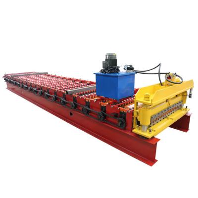 China Metal Roofing Galvanized Aluminum Corrugated Colored Steel Sheet Wall Roof Panel Cold Roll Forming Making Machine for sale