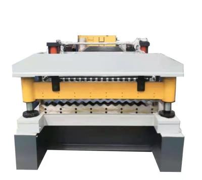 China Colored Steel Metal Roof Tile Panel Roll Forming Machine for sale