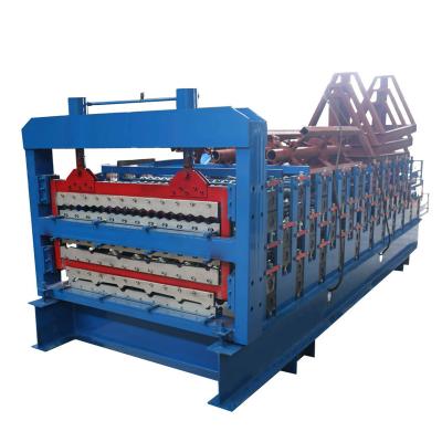 China Three-Layer Tile Roofing Forming Trapezoidal Corrugated Iron Sheet Making Machines à venda