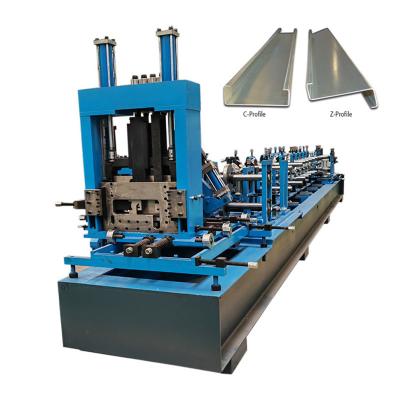 China China Factory Customized profiles metal steel strip cz purlin Interchangeable roll forming machine for sale