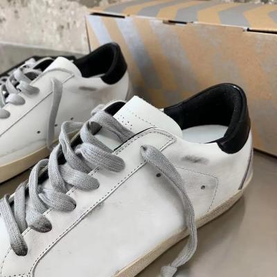 China Fashion Trend Super Goldens Mens Star Sneakers With Silver Heel Tab And Metal Lettering Men And Women Casual Shoes Gooses Sneakers for sale