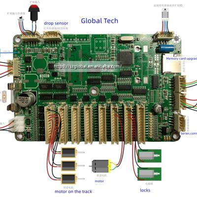 China Vending machine Motherboard controller drive motor Control Board PCB can control 60 to 80 unit motors in vending machine for sale