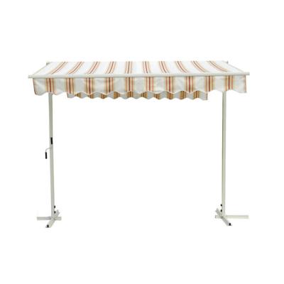 China Zhejiang tent box POLY brown stripe garden khaki poly car outdoor static sunshade for sale