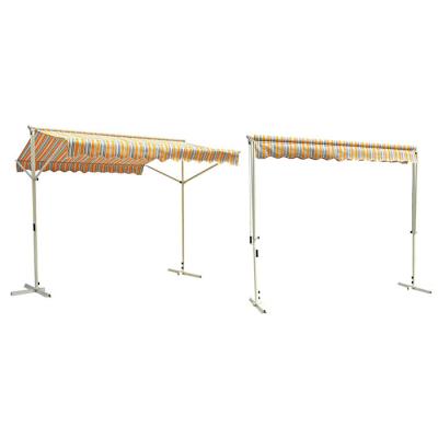 China POLY 2020 new design stripes tent gazebos and canopy 4x3m size yellow garden sunshades for sale