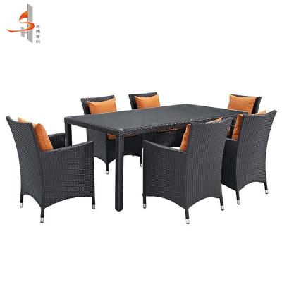 China Factory supply modern custom American style pe rattan outdoor furniture for backyard/hotel for sale