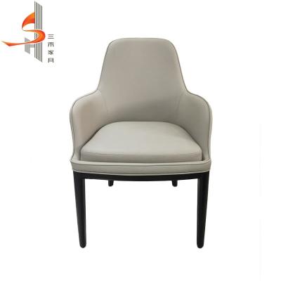 China Foshan custom sanhe factory custom hotel furniture modern armrest dining chair for sale