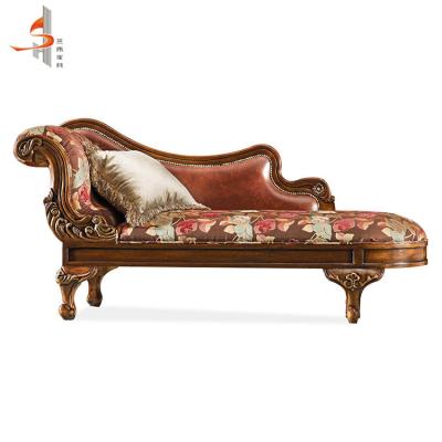 China Foshan Manufacturer OEM French Design Custom Leather Chaise Lounge Suite Sofa Set for sale