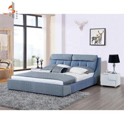 China Europe Style Solid Wood Italian Bedroom Furniture Set Luxury Modern King Size Wooden Bed Designs Double Wood Leather Soft Bed for sale