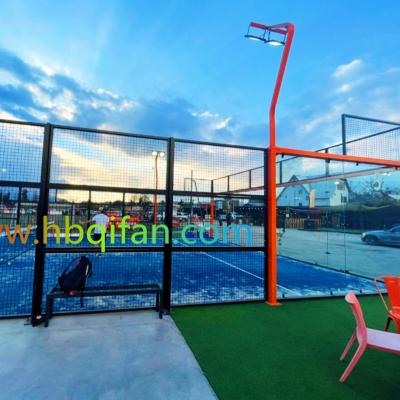 China Panoramic Paddle Tennis Court in Chile 10m*20m for sale