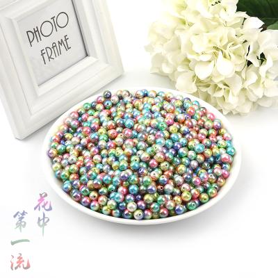 China Bulk High Quality Color Magic Accessories Hair Decoration Headband Jewelry Craft Diy Bead Hole Straight Beads Hole Beads for sale