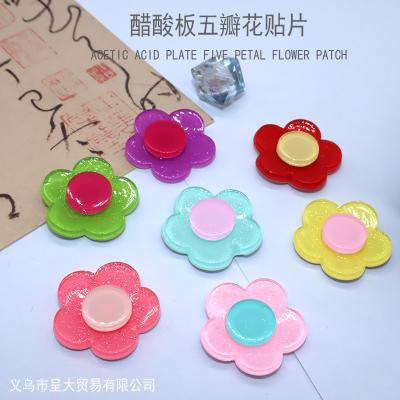 China Acetic Acid Dish Top Selling Cute Hair Accessories Headwear Flowers Accessories Personalized Material Patch for sale