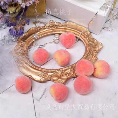 China Fruit Competitive Price 2021 Most Popular Elegant Cute Fruit Christmas Peach Decorations for sale