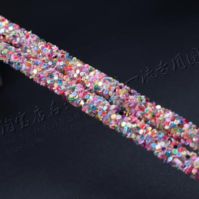 China Top Selling Flatback 2021 Customized Luxury Crystal Rainbow Diamond Tube Decoration Bracelet for sale