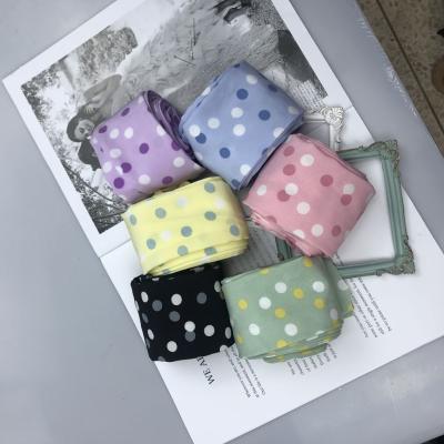 China High Tenacity Clothes Hair Accessories Colorful Dots Soft Stitching Decorative Printing Polyester Ribbon for sale