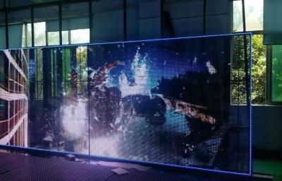 China High Brightness Transparent LED Display SMD3535 1920hz Refresh Rate for sale