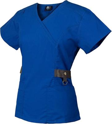 China V-neck scrubs women medical uniforms and man set medical scrubs top and pants women scrubs sets pockets for sale