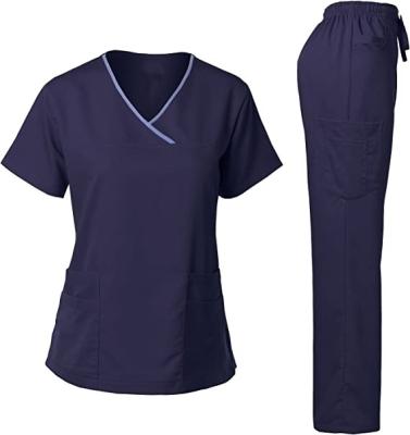 China V Neck Factory Price Hospital Uniforms Nursing Scrubs Nurse Scubs Medical Uniforms Sellers To Nursing Scrubs for sale