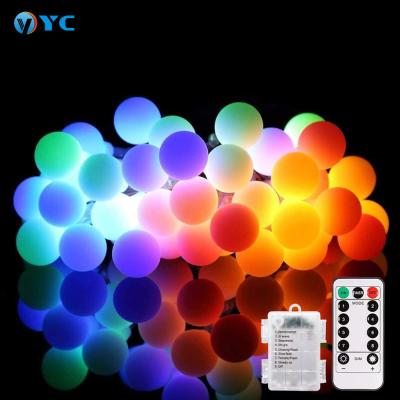 China Inoor Decoration 10m Battery Powered Multicolor Starry Fairy Twinkle 100 LED String Lights for sale