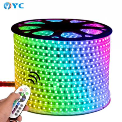 China LANDSCAPE wholesale smd5050 waterproof led strip light variable flexible 220v 14.4w color led strip light for sale