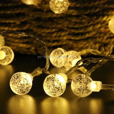 China Wholesale outdoor garden street light/festival/waterproof Crystal Ball Solar color tree decoration led string light for sale