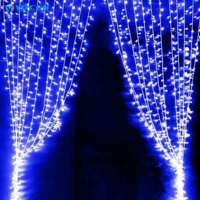 China 8 Indoor Curtain Icicle Changing LED Window Christmas Wedding Party Decor Flashing Fairy Lights for sale