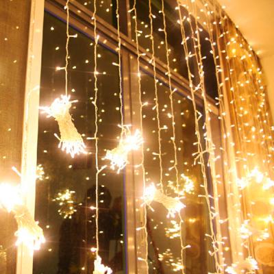 China Indoor Indoor Icicle 10m 100 LED Christmas Windows Curtain String Light 220v Decoration Christmas Lights for sale