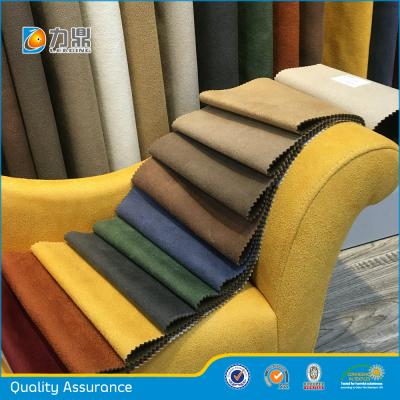 China Anti Static Warp Knitting Tanned Suede Fabric For Sofa for sale