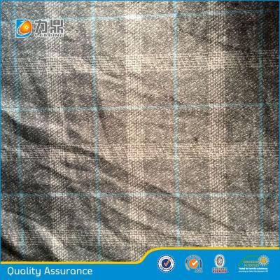 China Grid pattern anti-static printed super soft velvet fabric for clothing lining, sofa, garment lining, shoes covering for sale