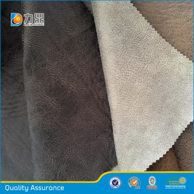 China 2016 Wholesale Anti-Static New Suede Fabric For Sofa With Tan for sale