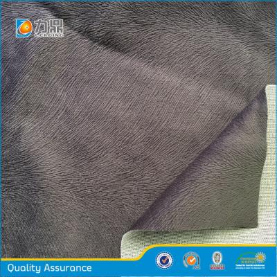 China Anti-Static Velvet Burnout Fabric For Sofa , 50Dx75D 300gsm 140cm Bonded for sale