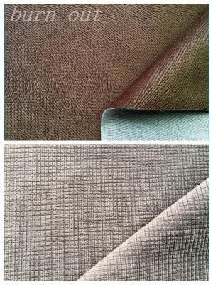 China Antistatic Fox Stripe Plain And Printed Soft Fabric For Sofa for sale