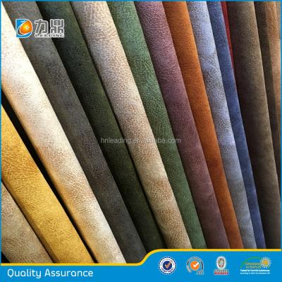 China Antistatic Knitted 100% Polyester Suede Fabric For Sofa for sale