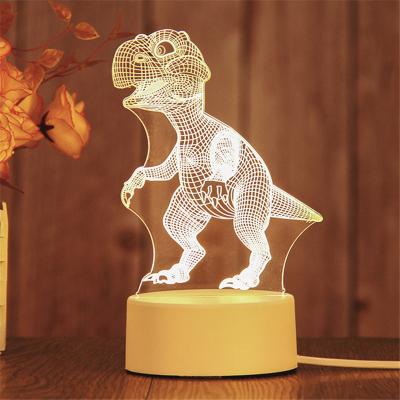 China Modern Decorative Eco-friendly Acrylic Led Small Lamp Night Light Bedroom Table Decorations 3d Night Light for sale