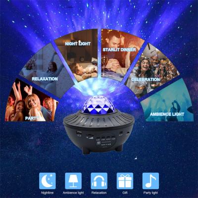 China 2020 New Modern Wireless Music Night Lamp Kids Star USB Small Led Projector Baby Night Lamp Projection for sale