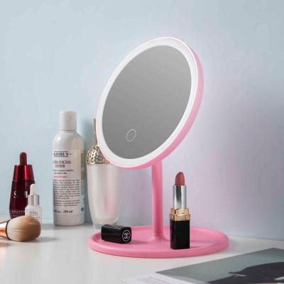 China 2020 Amazon Success Lighted Vanity Mirror With Lights Travel Portable Led Makeup Mirror Magnifying Light for sale