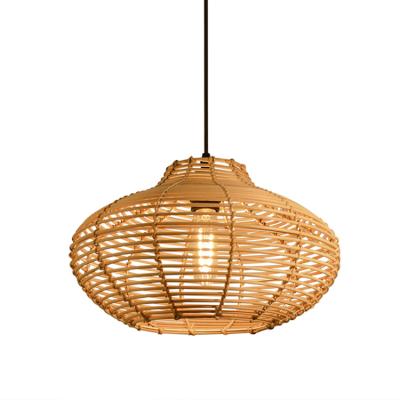 China Wholesale Contemporary High Quality Decorative Totally Handmade Rattan Pendant Lamp Shade for sale