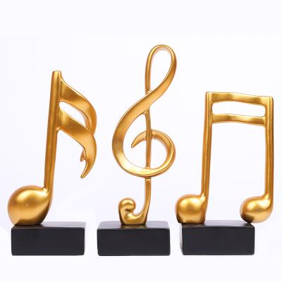 China China Factory Hot Sale Wholesale Resin Opens Musical Note Model Decoration Cafe Window Display Props for sale