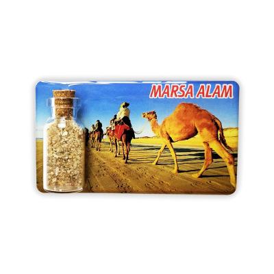 China Wholesale Customized Durable 3D Printing Desert Camel Fridge Stickers Personalized Souvenir PVC Fridge Tourist Magnet for sale