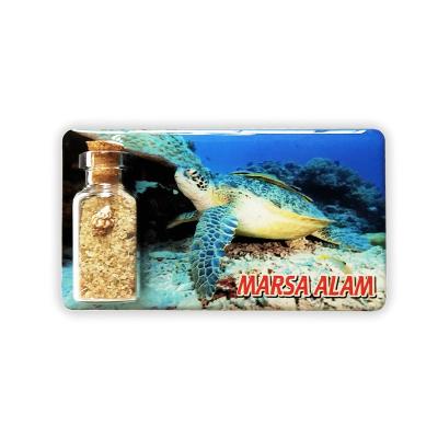 China Durable Wholesale 3D Fridge Magnet Creative Travel Souvenir Beach Drift Bottle Fridge Magnets for sale